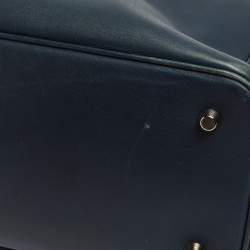 Pre Owned Dior Blue Leather Extra Large Diorissimo Shopper Tote