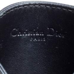 مملوكة مسبقًا Dior Black Leather Turn Me Dior Card Holder