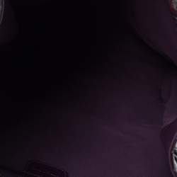 Pre Owned حقيبة يد ديور 61 جلد لامعة نقش تمساح بنفسجية