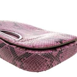 Pre Owned حقيبة كتف ديور ماليس فرو حمراء