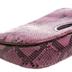 Pre Owned حقيبة كتف ديور ماليس فرو حمراء