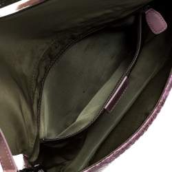 Pre Owned حقيبة كتف ديور ماليس فرو حمراء