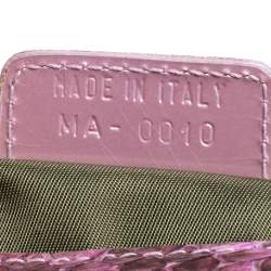 Pre Owned حقيبة كتف ديور ماليس فرو حمراء