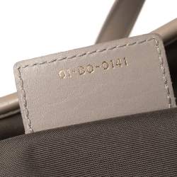 Pre Owned Dior Grey Cannage Coated Canvas Medium Panarea Tote
