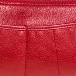 مملوكة مسبقًا Dior Red Leather Wristlet 61 Clutch