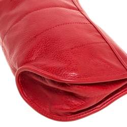 مملوكة مسبقًا Dior Red Leather Wristlet 61 Clutch