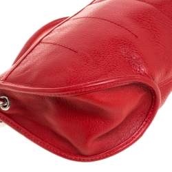 مملوكة مسبقًا Dior Red Leather Wristlet 61 Clutch