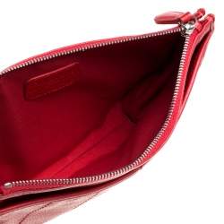 مملوكة مسبقًا Dior Red Leather Wristlet 61 Clutch