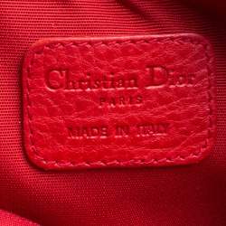 مملوكة مسبقًا Dior Red Leather Wristlet 61 Clutch