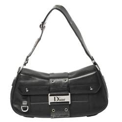 Dior Black Leather Street Chic Columbus Avenue Shoulder Bag Dior