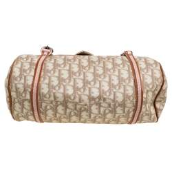 Pre Owned Dior Multicolor Monogram Coated Canvas and Leather Romantique Trotter Flap Bag