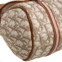 Pre Owned Dior Multicolor Monogram Coated Canvas and Leather Romantique Trotter Flap Bag