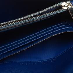 مملوكة مسبقًا Dior Electric Blue Leather Explore Chain Telephone Pouch 