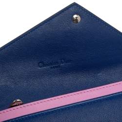 مملوكة مسبقًا Dior Electric Blue Leather Explore Chain Telephone Pouch 