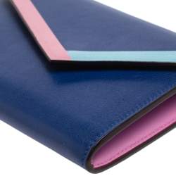 مملوكة مسبقًا Dior Electric Blue Leather Explore Chain Telephone Pouch 