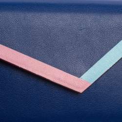 مملوكة مسبقًا Dior Electric Blue Leather Explore Chain Telephone Pouch 