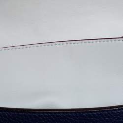 Pre Owned Dior Navy Blue Leather Mini Be Dior Top Handle Bag