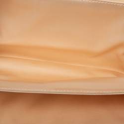 Pre Owned Dior Tri Color Patent Leather and Satin D’Trick Wingtip Baguette Bag