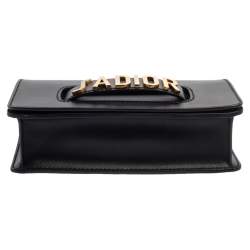 Pre Owned Dior Black Leather J’adior Flap Shoulder Bag