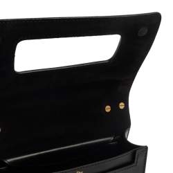 Pre Owned Dior Black Leather J’adior Flap Shoulder Bag