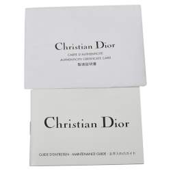 Pre Owned Dior Metallic Olive Green Glossy Leather Vintage Malice Pearl Shoulder Bag