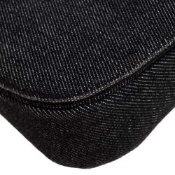 Pre Owned Dior Black Denim Malice Shoulder Bag