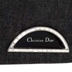 Pre Owned Dior Black Denim Malice Shoulder Bag