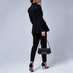 Pre Owned Dior Black Denim Malice Shoulder Bag