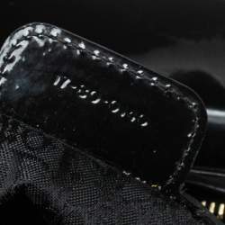 Pre Owned Dior Black Cannage Quilted Patent Leather Large Lady Dior Tote