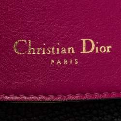 Pre Owned Dior Black Leather Medium Be Dior Flap Bag