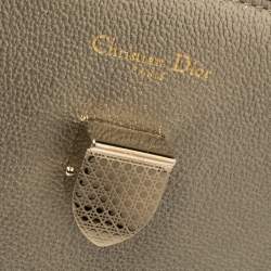 Pre Owned Dior Metallic Gold Leather Medium Diorever Bag