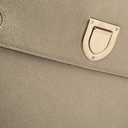 Pre Owned Dior Metallic Gold Leather Medium Diorever Bag