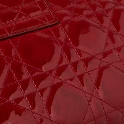 مملوكة مسبقًا حقيبة كلاتش ديور سلسلة نيو لوك جلد لامعة كاناج سوداء