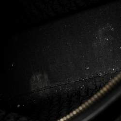 Pre Owned حقيبة يد ديور ليدي ديور كبيرة جلد لامع مبطنة كاناج سوداء 