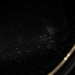 Pre Owned حقيبة يد ديور ليدي ديور كبيرة جلد لامع مبطنة كاناج سوداء 