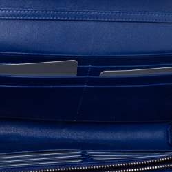 مملوكة مسبقًا محفظة بسلسلة ديور ديوراما جلد أزرق