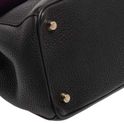 Pre Owned Dior Black Leather Small Be Dior Flap Top Handle Bag