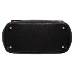 Pre Owned Dior Black Leather Small Be Dior Flap Top Handle Bag