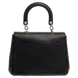 Pre Owned Dior Black Leather Small Be Dior Flap Top Handle Bag