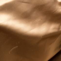 Pre Owned Marc Jacobs Black/Gold Houndstooth Print Leather and Calfhair Stam Embellished Shoulder Bag