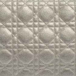 Pre Owned Dior Metallic Gold Cannage Leather Lady Dior Clutch