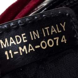 مملوكة مسبقًا Dior Multicolor Leopard Print Calfhair, Velvet and Patent Leather Gambler Dice Bag