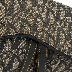 مملوكة مسبقًا Dior Blue Oblique Denim and Leather Saddle Bag