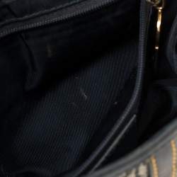 مملوكة مسبقًا Dior Blue Oblique Denim and Leather Saddle Bag