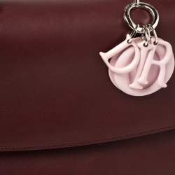 Pre Owned Dior Tri Color Leather Small Be Dior Flap Top Handle Bag