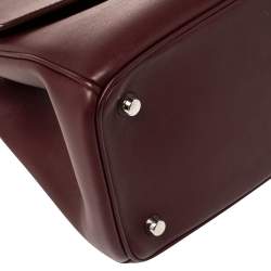 Pre Owned Dior Tri Color Leather Small Be Dior Flap Top Handle Bag