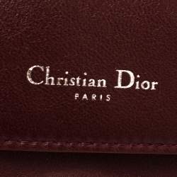 Pre Owned Dior Tri Color Leather Small Be Dior Flap Top Handle Bag