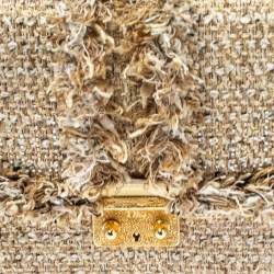 مملوكة مسبقًا حقيبة ديور متوسطة قلاب Miss Dior جلد كاناج سوداء