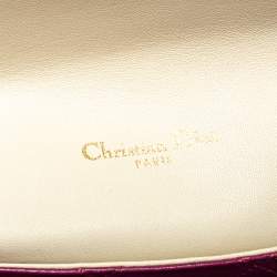 مملوكة مسبقًا حقيبة ديور متوسطة قلاب Miss Dior جلد كاناج سوداء