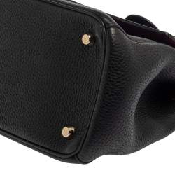 Pre Owned Dior Black Leather Small Be Dior Flap Top Handle Bag